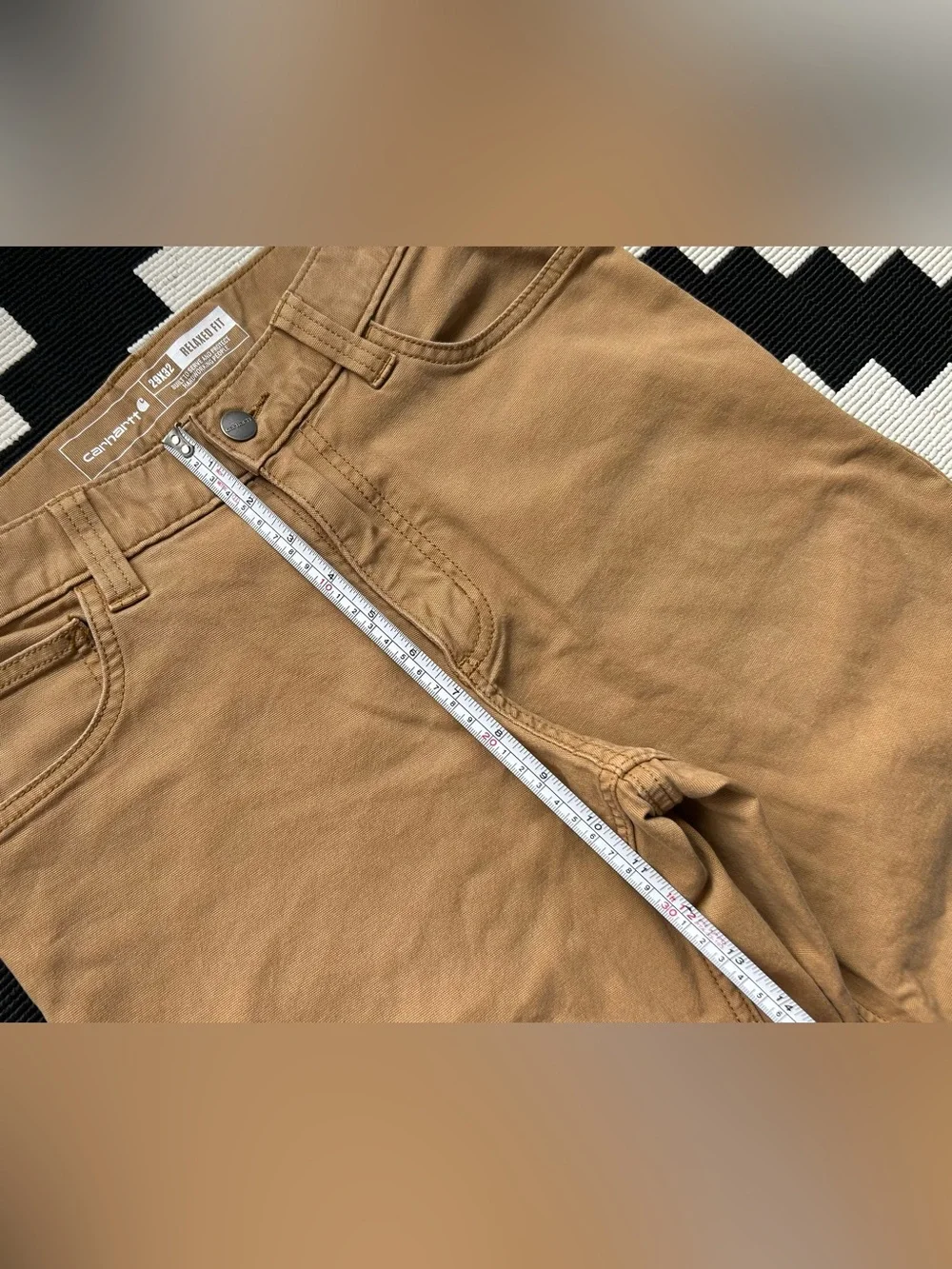 Carhartt Rugged Flex Relaxed Fit Canvas 5-pocket work pants W29 L32 BN2517-M - Picture 9 of 15
